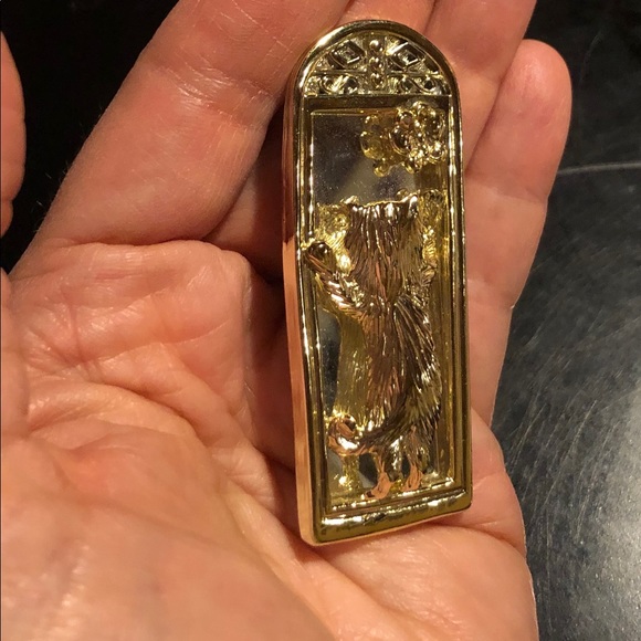 Vtge “AJC” Cat in the Mirror With Butterfly Brooch - Picture 3 of 6